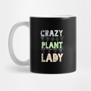 Crazy Plant Lady - Grunge design Mug